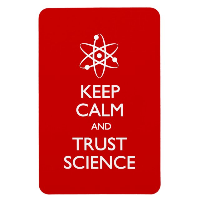 Imán Mantener la calma en la ciencia (Vertical)