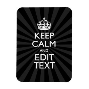 Imán Mantener la CALMA personalizada y el texto creativ