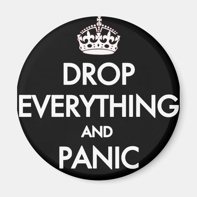 Imán ¿Mantener la calma? ¡Pfft! (Frente)