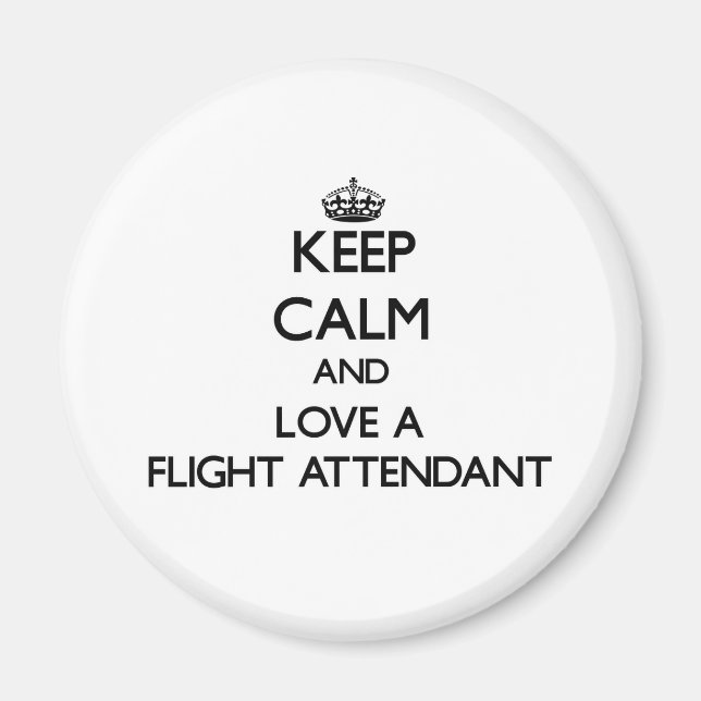 Imán Mantener la calma y amar a un operador de vuelo (Frente)