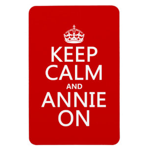 Imán Mantener la calma y Annie encendida