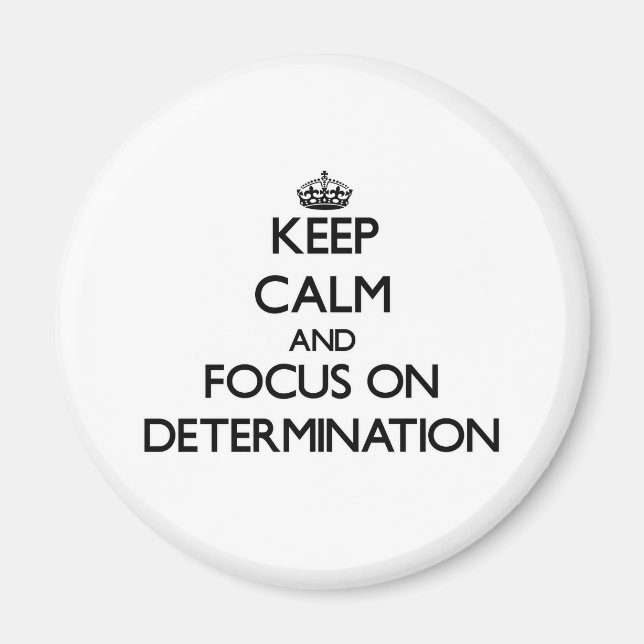 Imán Mantener la calma y concentrarse en la determinaci (Frente)