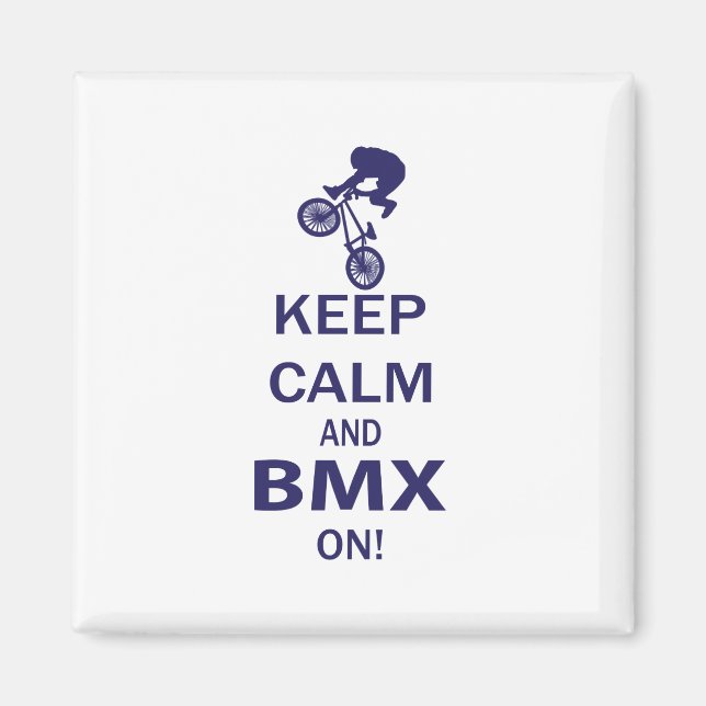 Imán Mantener la calma y el BMX activado (Frente)