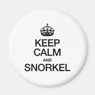 IMÁN MANTENER LA CALMA Y EL SNORKEL