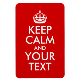 Imán Mantener la calma y el texto