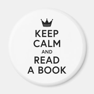 Imán Mantener la calma y leer un libro