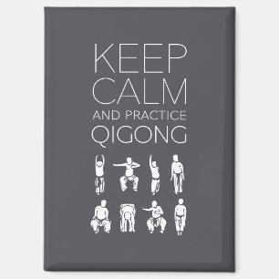 Imán Mantener la calma y practicar Qigong