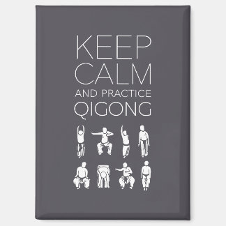 Imán Mantener la calma y practicar Qigong
