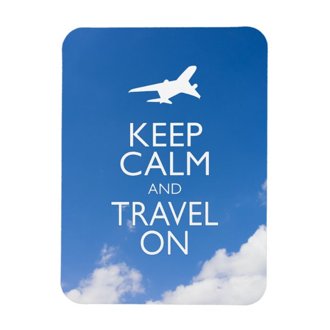 IMÁN MANTENER LA CALMA Y VIAJAR (Vertical)