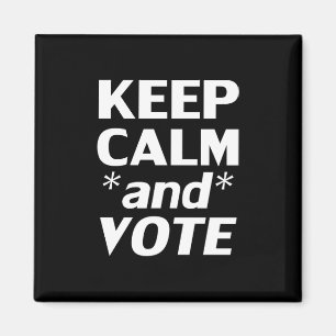 Imán mantener la calma y votar la tipografía moderna ne