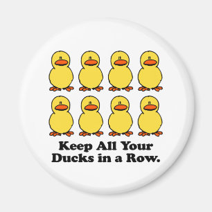 Imán Mantener todos sus patos en fila