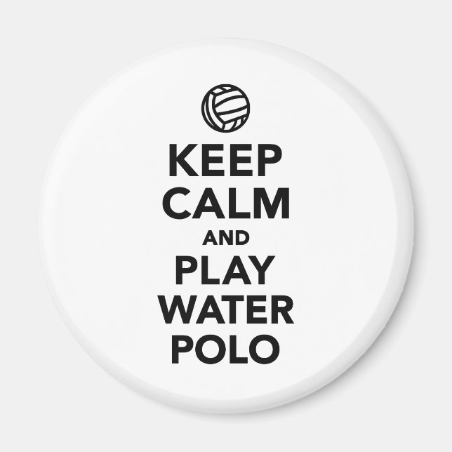 Imán Mantener tranquilo el juego Agua Polo (Frente)