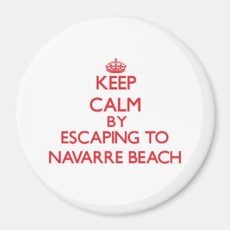 Imán Mantenga la calma escapando a la playa Navarre Flo