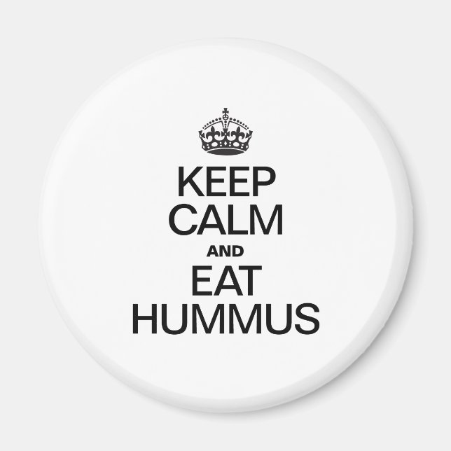 IMÁN MANTENGA TRANQUILO Y COMA HUMMUS (Frente)