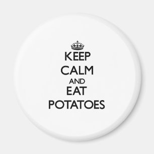 Imán Mantenga tranquilo y coma las patatas