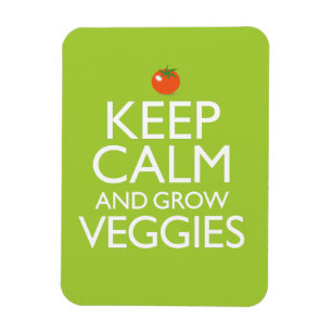 Imán Mantenga tranquilo y produzca los Veggies