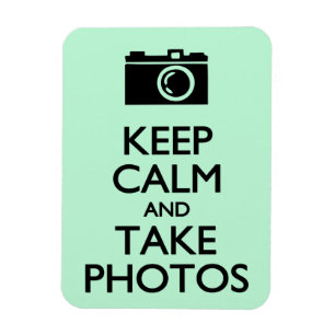 Imán Mantenga tranquilo y tome las fotos