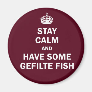 Imán Mantengan la calma y coman un poco de Gefilte Fish