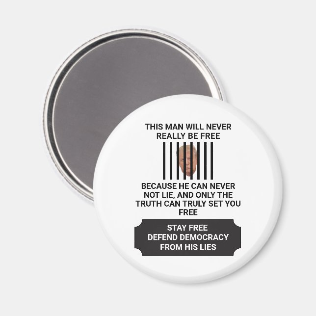 Imán Manténganse libres de defender la democracia de la (Anverso/Reverso)