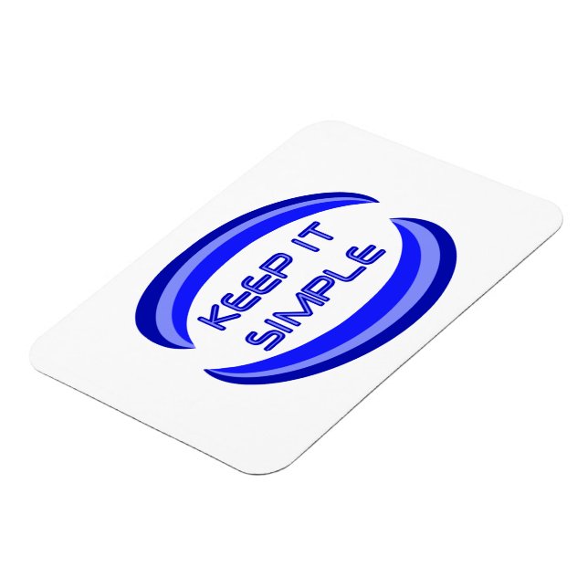 Imán Mantenlo simple cita del lema de recuperación en a (Lado Izquierdo)