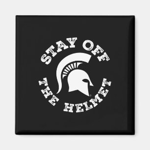 Imán Mantente Fuera Del Casco - Michigan State Spartans