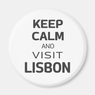 Imán Mantente tranquilo y visita Lisboa