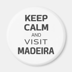 Imán Mantente tranquilo y visita Madeira