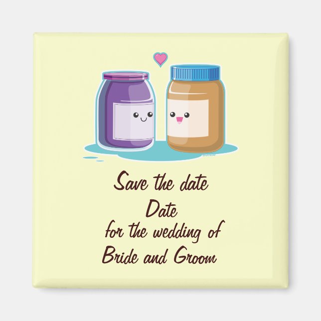 Imán Mantequilla de cacahuete y gelatina (Frente)