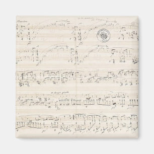 Imán Manuscrito de la Polonez-Fantasía de Chopin