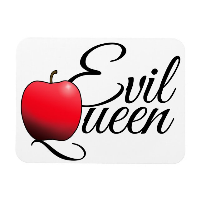 Imán Manzana roja de la reina del mal (Horizontal)