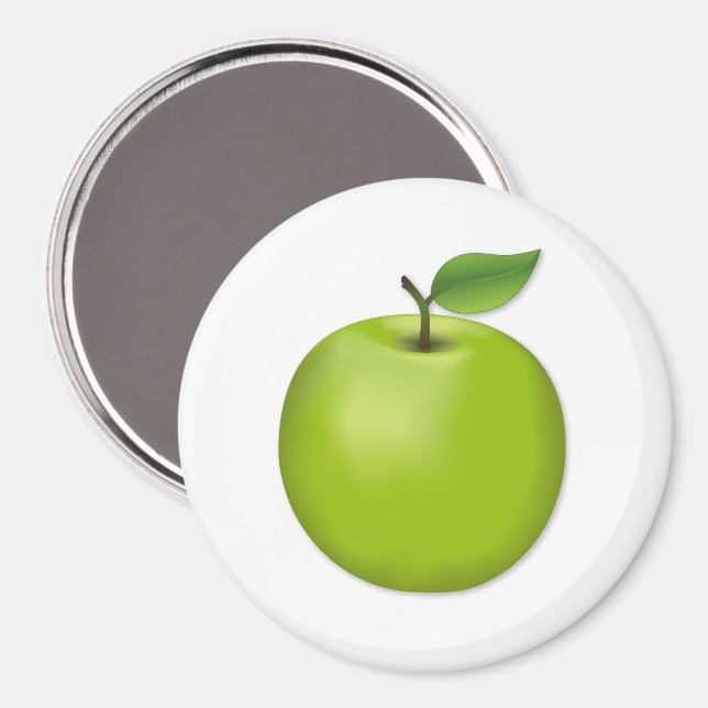 Imán Manzana Verde  (Anverso/Reverso)