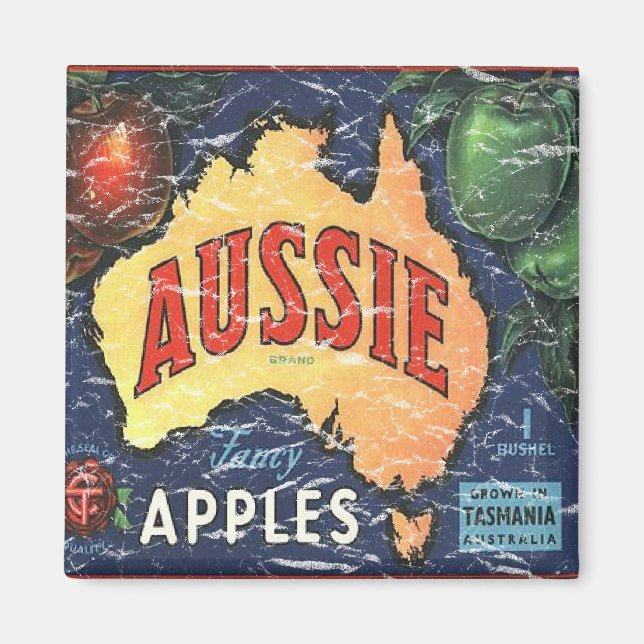 Imán Manzanas australianas- afligidas (Frente)
