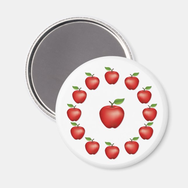 Imán Manzanas, Red Delicious (Anverso/Reverso)