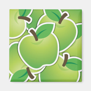 Imán Manzanas verdes fundidas