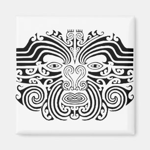 Imán Maori Tattoo - Black and White