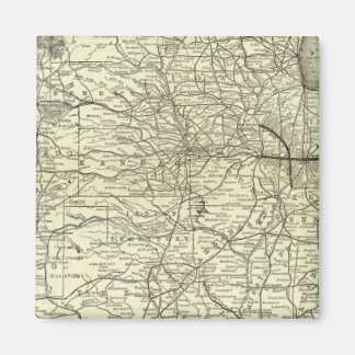 Imán Map Ohio y Mississippi Railway
