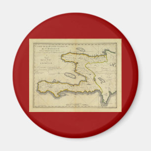 Imán Mapa 1814 de Haití de Mathew Carey