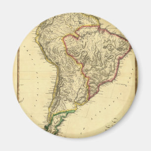 Imán Mapa 1817 de Suramérica
