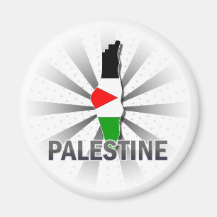Imán Mapa 2,0 de la bandera de Palestina