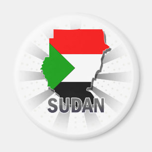 Imán Mapa 2,0 de la bandera de Sudán