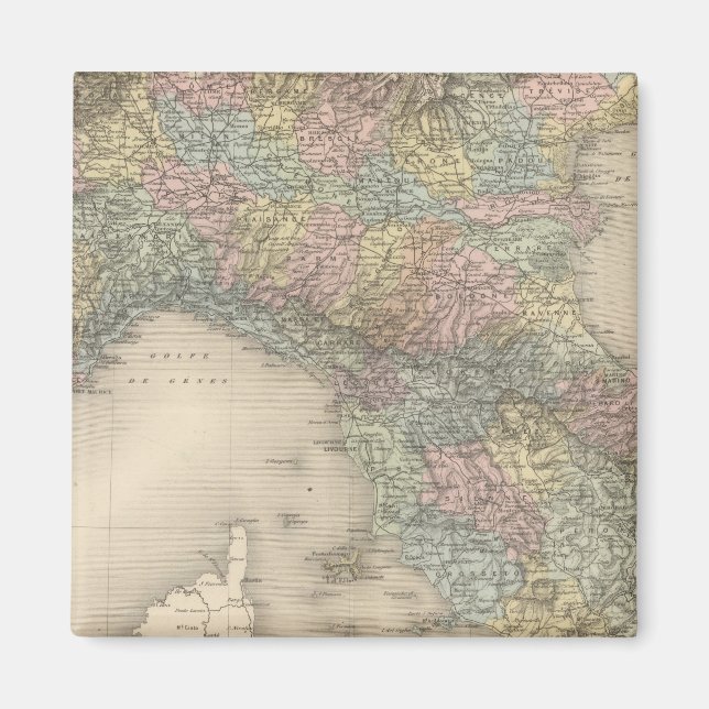 Imán Mapa 2 de Italia (Frente)