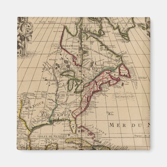 Imán Mapa 2 de Norteamérica (Frente)
