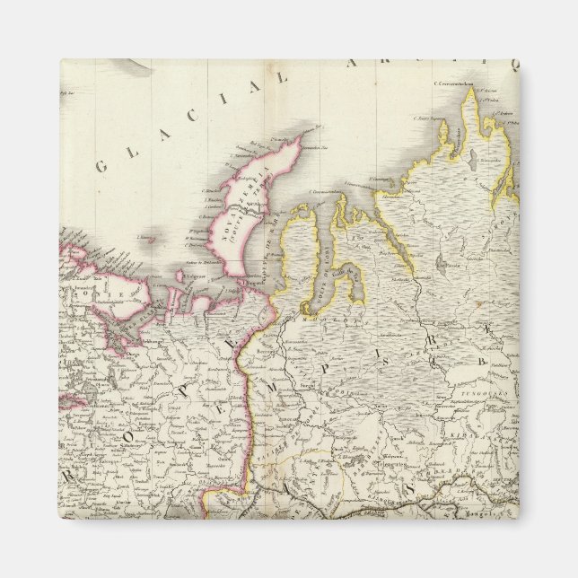 Imán Mapa 2 del Atlas de Europa (Frente)