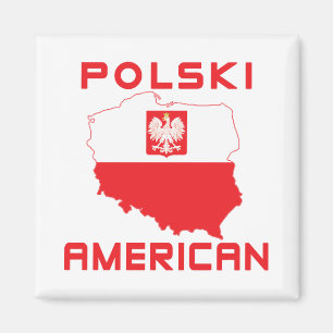 Imán Mapa americano de Polski