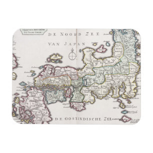 Imán Mapa antiguo de Japón el   1769