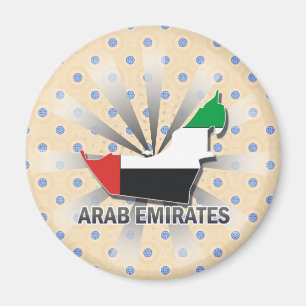 Imán Mapa árabe 2,0 de la bandera de los emiratos
