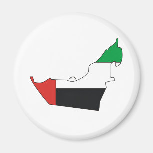 Imán Mapa árabe de la bandera de los emiratos del mism