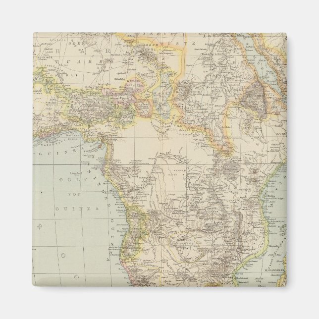Imán Mapa Atlas de África (Frente)