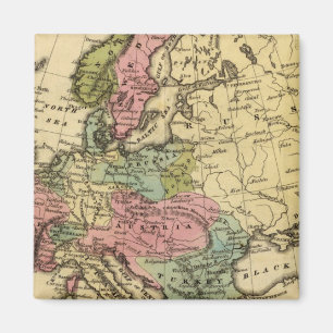 Imán Mapa Atlas de color mano de Europa 2