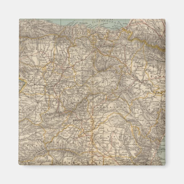 Imán Mapa Atlas de España y Portugal (Frente)